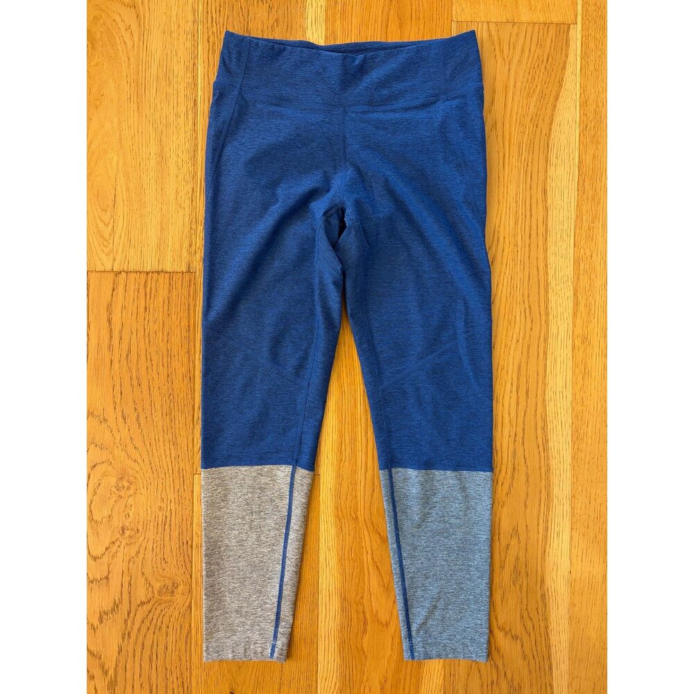 Outdoor Voices Women's Blue Colorblock Yoga Leggings Athletic Pants Size L